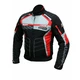 Men’s Textile Motorcycle Jacket Spark Mizzen - Black-Fluo - Red-Black