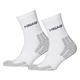 Socks Head Performance Short Crew UNISEX – 3 Pairs - White Grey - White Grey