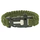 Armband - Dreizack, Pfeife, Feuerstein Highlander Paracord - olivgrün - olivgrün