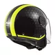 Motoros bukósisak LS2 OF558 Sphere Lux CRUSH BLACK HI VIS YELLOW