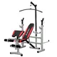 Multifunctional Bench inSPORTline Bastet + Weight Plates + Barbell