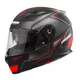 Moto prilba Cassida Apex Fusion - L (59-60) - čierna matná/červená fluo/biela