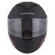 Motorcycle Helmet Cassida Compress 2.0 Refraction - Black Matte/Grey/Red
