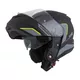 Motorcycle Helmet Cassida Compress 2.0 Refraction - Black Matte/Grey/Red