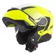 Motorcycle Helmet Cassida Compress 2.0 Refraction - Black Matte/Grey/Fluo Yellow