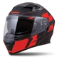 Motorcycle Helmet Cassida Integral 3.0 RoxoR - Matt Black/Fluo Red/Grey - Matt Black/Fluo Red/Grey