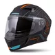 Motorcycle Helmet Cassida Integral 3.0 Turbohead - Matt Black/Orange/Blue - Matt Black/Orange/Blue