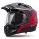 Cassida Tour 1.1 Spectre Motorradhelm - S(55-56) - grau/rot/schwarz