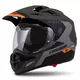 Motorcycle Helmet Cassida Tour 1.1 Spectre - Grey/White/Black - Matt Army Green/Grey/Orange/Black