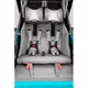 Multifunktionaler Kinderwagen Qeridoo KidGoo 2 Sport - Petrol Blau