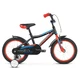 Gyerek kerékpár Kross Racer 4.0 16" - modell 2019 - Fekete / Piros / Kék Fényes - Fekete / Piros / Kék Fényes