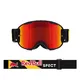 Motocross Goggles Red Bull Spect Strive Panovision, Matte Black, Red Mirrored Lens