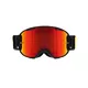 Motocross Goggles Red Bull Spect Strive Panovision, Matte Black, Red Mirrored Lens