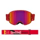 Motocross Goggles Red Bull Spect Strive Panovision, Matte Red, Purple Mirrored Lens