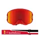 Motocross Goggles Red Bull Spect Strive, Matte Red, Red Mirrored Lens