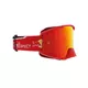 Motocross Goggles Red Bull Spect Strive, Matte Red, Red Mirrored Lens