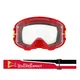Motokrosové brýle RedBull Spect Strive, červené matné, plexi čiré