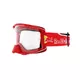 Motocross Goggles Red Bull Spect Strive, Matte Red, Clear Lens