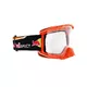 Motokrosové brýle RedBull Spect Strive, oranžové matné, plexi čiré
