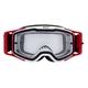 Motocross Goggles Red Bull Spect Torp, White/Red, Clear Lens