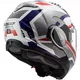 Flip-Up Motorcycle Helmet LS2 FF900 Valiant II Revo P/J - Matt Titanium Fluo Orange