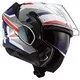 Flip-Up Motorcycle Helmet LS2 FF900 Valiant II Revo P/J - Matt Black H-V Yellow