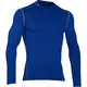 Men’s Compression T-Shirt Under Amour ColdGear Mock - Carbon Heather - Royal