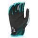 Motorcycle Gloves Fly Racing Lite XVII - Black/White/Turquoise