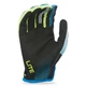 Motorcycle Gloves Fly Racing Lite XVII - Black/White/Turquoise