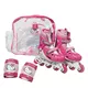 Hello Kitty dívčí sada kolečkové brusle+chrániče kolen a loktů
