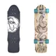 Fish Old School Cruiser Seadragon 32" Mini Longboard - Silver-Transparent Green