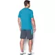 Pánske tričko Under Armour Threadborne Fitted SS - BLUE SHIFT / STEALTH GRAY