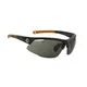 Bicycle glasses KELLYS Force - White Gloss - Shiny Black, Black-Orange with Dark Lenses