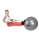 75cm Gymnastic Ball with Grips - Grey