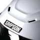 Motorcycle Helmet Simpson Speed White