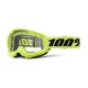 Children’s Motocross Goggles 100% Strata 2 Youth - neon žlutá, čiré plexi - neon žlutá, čiré plexi