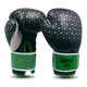 Kožené boxerské rukavice Tapout Stealth - čierno-zelená - čierno-zelená
