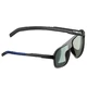 Bliz Targa Sonnenbrille - scwarz mit blauen Gläßern