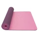 Dvojvrstvová podložka Yate Yoga Mat TPE New 173x61x0,6 cm - zelená - ružová