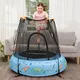 Pompowana trampolina dla dzieci z siatką inSPORTline Nufino 120 cm - OUTLET