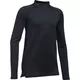 Girls’ T-Shirt Under Armour ColdGear Mock - Black/Black/Apollo Gray - Black/Black/Apollo Gray