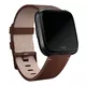 Náhradní řemínek Fitbit Versa Leather Cognac - L