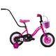 Rower dziecięcy Capriolo Viola 12" - model 2020 - Różowy