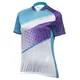 Women’s Cycling Jersey Kellys Jody – Short Sleeve - Coral-Azure - Violet-Azure