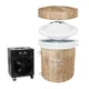 Přenosná otužovací káď inSPORTline FrostZen Pro II WDL - 375 l s termoregulačním systémem