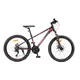 Juniorské kolo Canull XC 241 24" - model 2026 • 137-152 cm - černá/bílá - černá/červená
