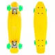 Penny board Maronad Retro mit leuchtenden Rädern - weiß