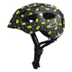 Abus Youn-I Kinder Fahrradhelm - Grey Star - Blaue Maske