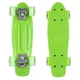 Mini penny board WORKER Pico 17" se svítícími kolečky - zelená deska, zelená kolečka