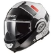 Flip-Up Motorcycle Helmet LS2 FF399 Valiant Lumen / H-V Yellow - Line Matt Black H-V Yellow - Prox White Black Red